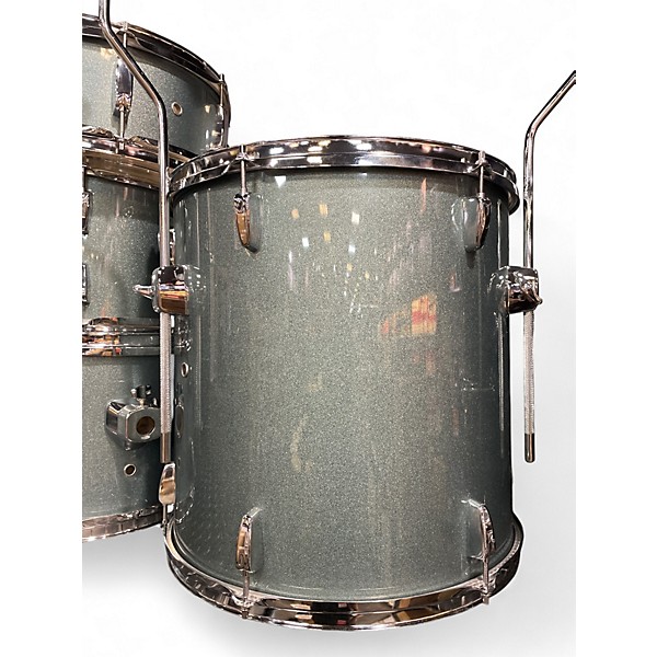 Used Pearl 5 Piece ROADSHOW BLUE SPARKLE Drum Kit