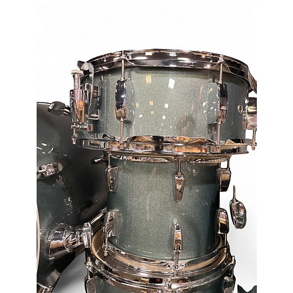 Used Pearl 5 Piece ROADSHOW BLUE SPARKLE Drum Kit