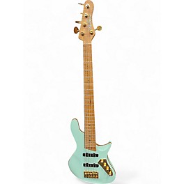 Used Warrior BELA Turquoise Electric Bass Guitar