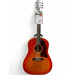 Vintage 1967 Gibson J45 Standard Cherry Sunburst Acoustic Electric Guitar