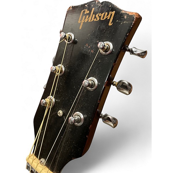 Vintage 1967 Gibson J45 Standard Cherry Sunburst Acoustic Electric Guitar