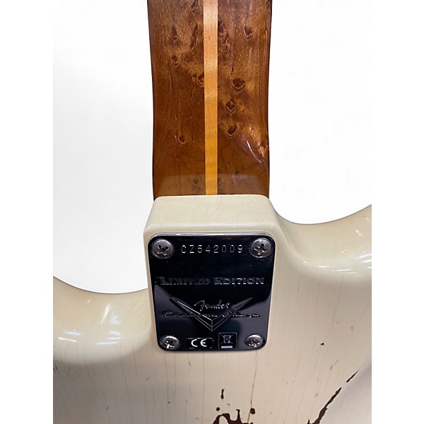 Used 2019 Fender CUSTOM SHOP '56 LTD NAMM ROASTED RELIC STRAT Vintage White Solid Body Electric Guitar