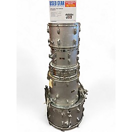 Used Pearl 5 Piece FIBERSTAR SILVER Drum Kit