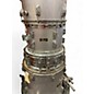 Used Pearl 5 Piece FIBERSTAR SILVER Drum Kit