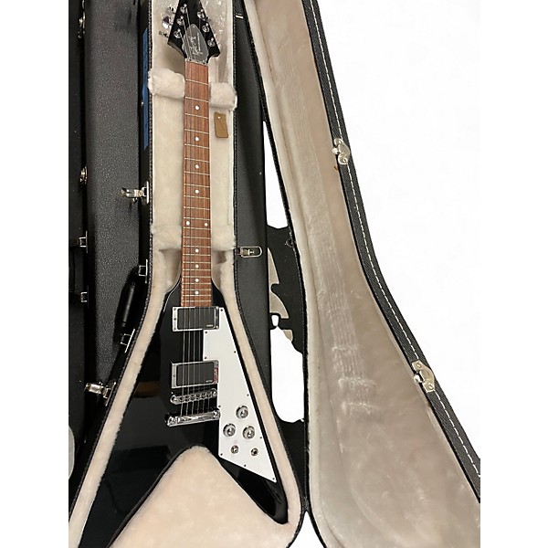 Used 2017 Gibson Flying V HP Black Solid Body Electric Guitar