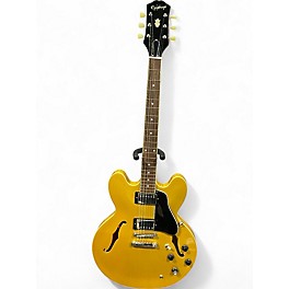 Used Epiphone Inspired by Gibson ES335 Metallic Gold Solid Body Electric Guitar