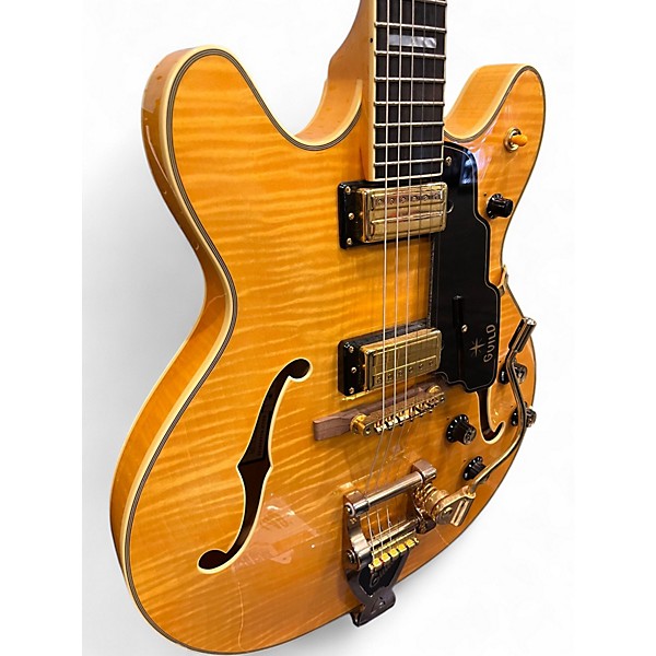 Used Guild SF-V1 Yellow Hollow Body Electric Guitar