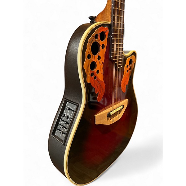 Used Ovation MCS148 Celebrity Red Sunburst Mandolin Red