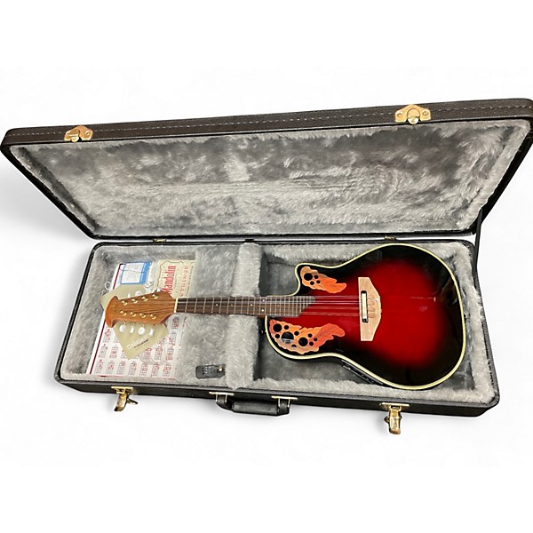 Used Ovation MCS148 Celebrity Red Sunburst Mandolin