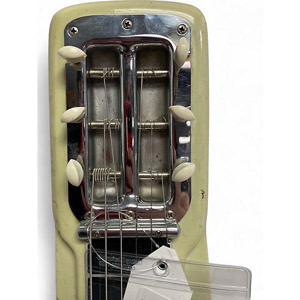 Vintage 1962 White Studio DELUXE 6 STRING LAP STEEL Classic White Lap Steel
