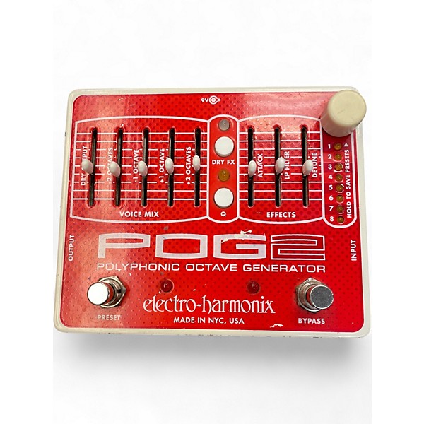 Used Electro-Harmonix Pog2 Polyphonic Octave Generator Effect Pedal