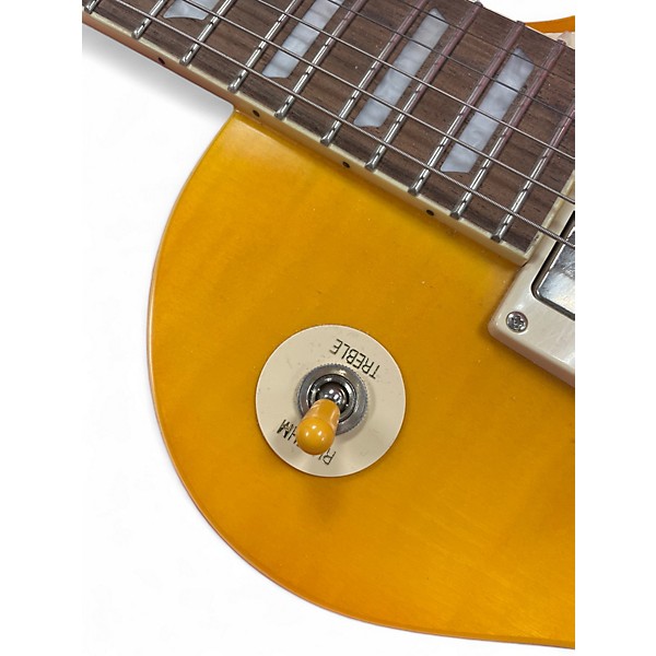 Used Epiphone ltd ed les paul Yellow Solid Body Electric Guitar