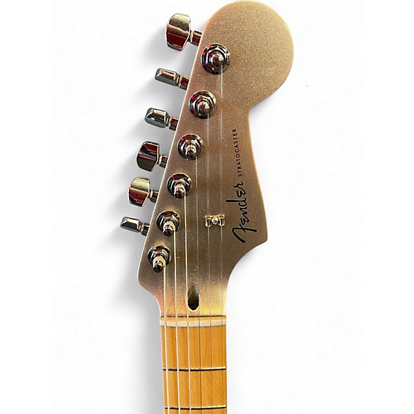 Used Fender 75TH ANNIVERSARY MEXICAN STRAT Silver Sparkle Solid Body Electric Guitar