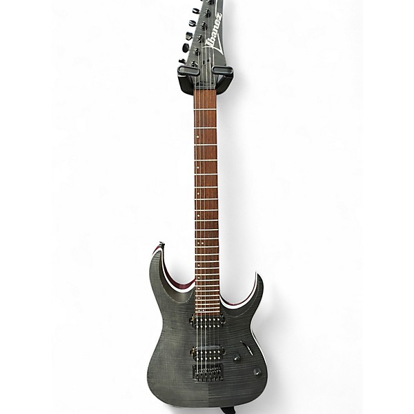 Used Ibanez RGA42FM Trans Gray Flat Solid Body Electric Guitar