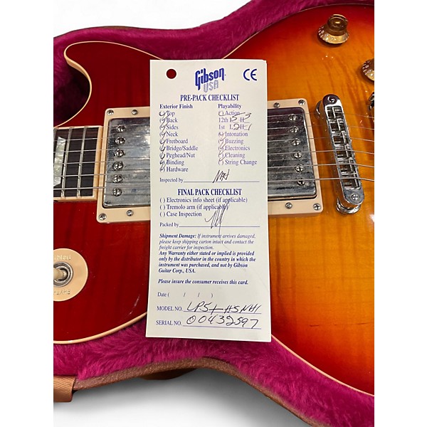 Used 2002 Gibson Les Paul Standard Cherry Sunburst Solid