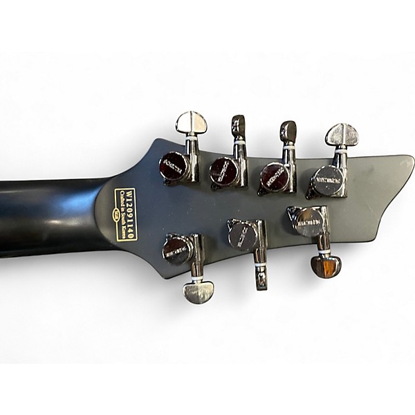 Used Schecter Guitar Research BLACKJACK SLS C-7 P Hell's Gate Satin Black Solid Body Electric Guitar