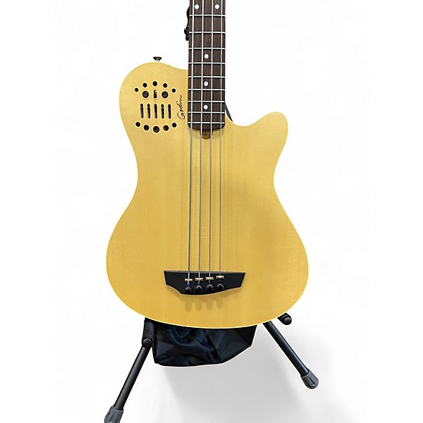 Used Godin A4 SA Natural Electric Bass Guitar
