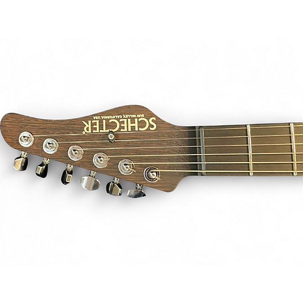 Used Schecter Guitar Research NICK JOHNSTON USA SIGNATURE Olympic White Solid Body Electric Guitar