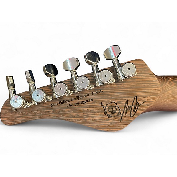 Used Schecter Guitar Research NICK JOHNSTON USA SIGNATURE Olympic White Solid Body Electric Guitar