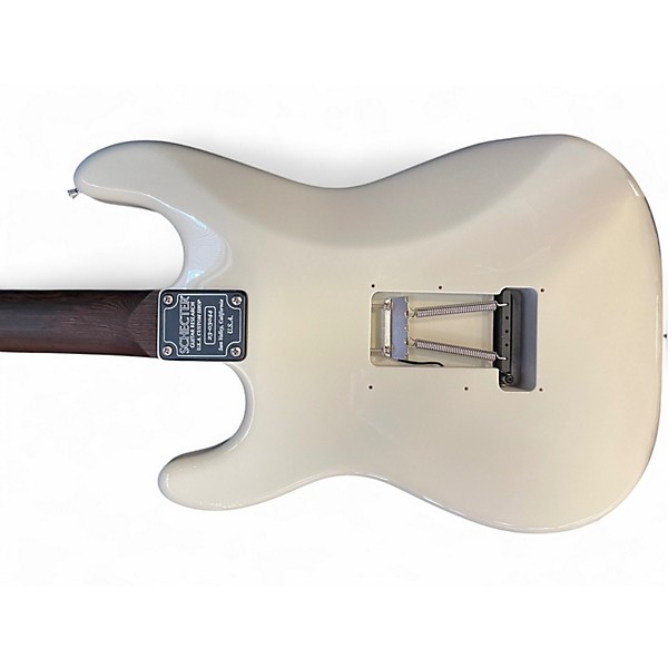 Used Schecter Guitar Research NICK JOHNSTON USA SIGNATURE Olympic White Solid Body Electric Guitar