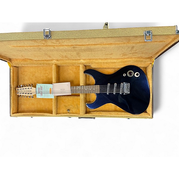 Used Danelectro Hodad 12 String Blue Sparkle Solid Body Electric Guitar