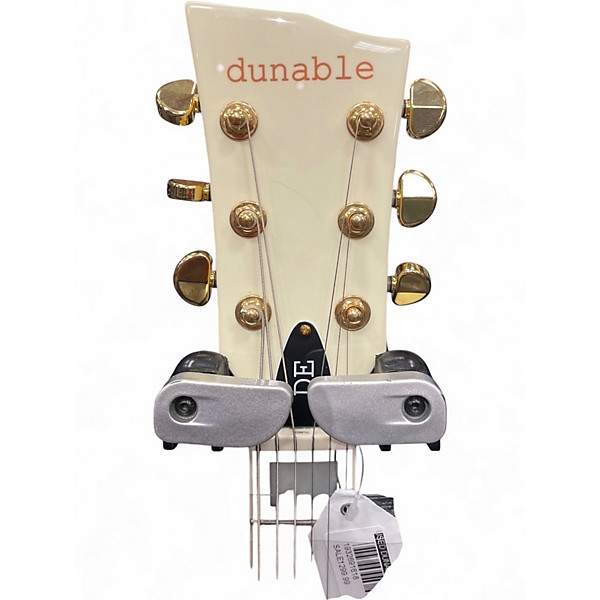 Used Dunable Guitars de gnarwhal Vintage White Solid Body Electric Guitar