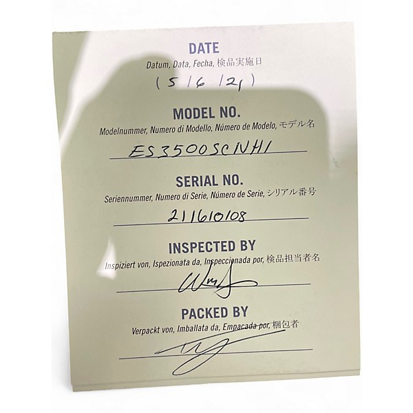 Used 2021 Gibson ES335 Traditional Heritage Cherry Hollow Body Electric Guitar