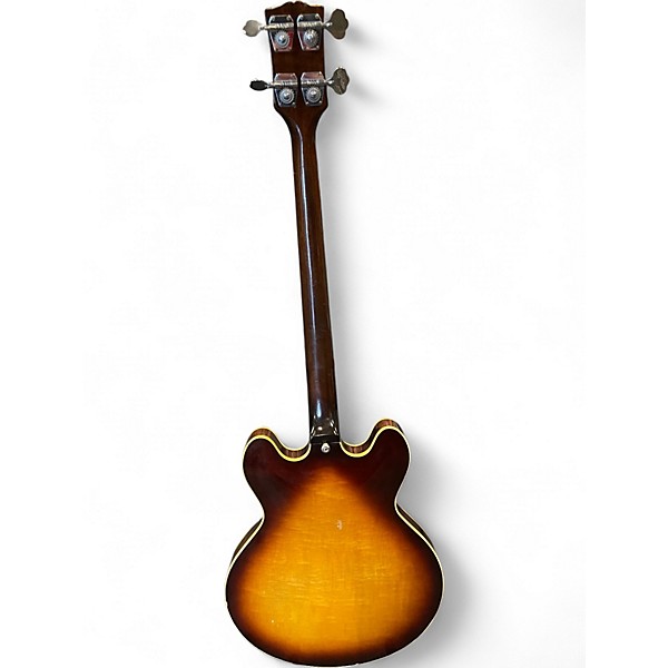 Used 1968 Gibson EB2 3 Tone Sunburst Electric Bass Guitar