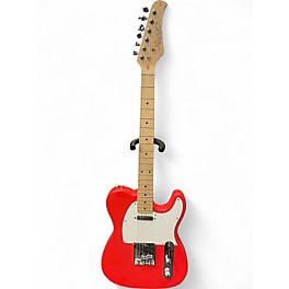 Used Xaviere Telecaster Red Solid Body Electric Guitar