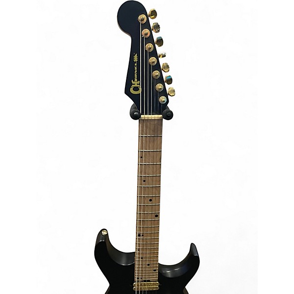 Used Charvel ANGEL VIVALDI DK24 7 Black Solid Body Electric Guitar