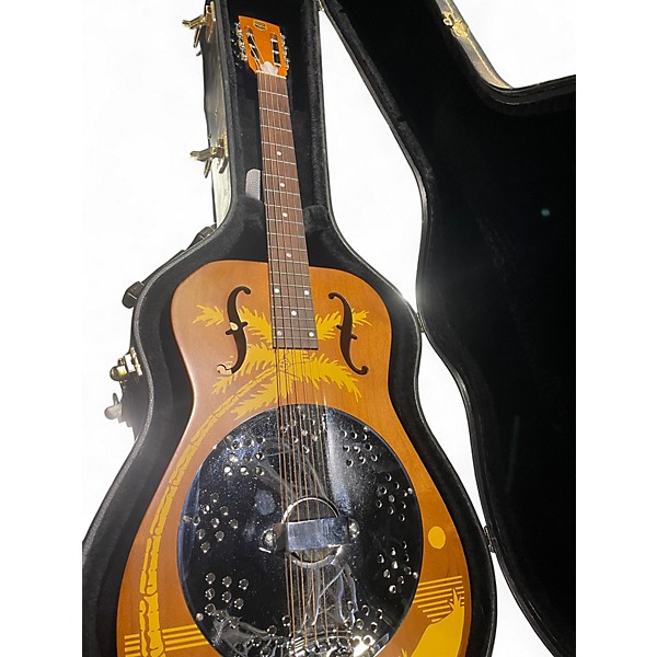 Used Dobro duolian Natural Resonator Guitar