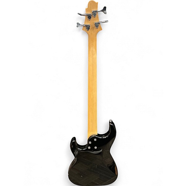 Used Samick Corsair Black and White Electric Bass Guitar