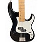 Used Samick Corsair Black and White Electric Bass Guitar