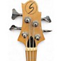Used Samick Corsair Black and White Electric Bass Guitar