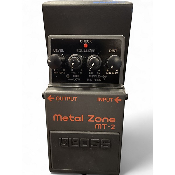 Used BOSS MT2 Metal Zone Distortion Effect Pedal