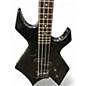 Used B.C. Rich PLATINUM SERIES WARLOCK BASS Black Electric Bass Guitar