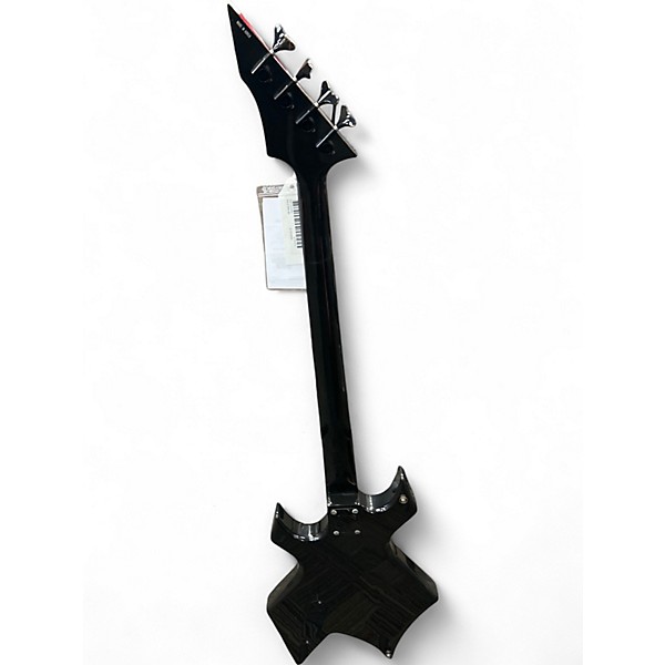 Used B.C. Rich PLATINUM SERIES WARLOCK BASS Black Electric Bass Guitar