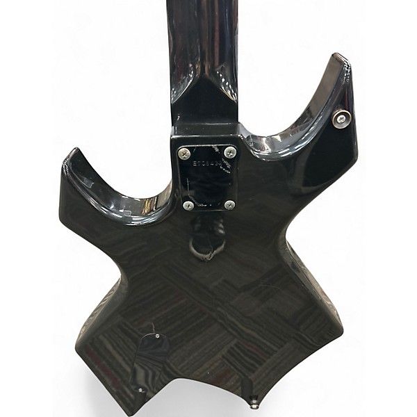Used B.C. Rich PLATINUM SERIES WARLOCK BASS Black Electric Bass Guitar