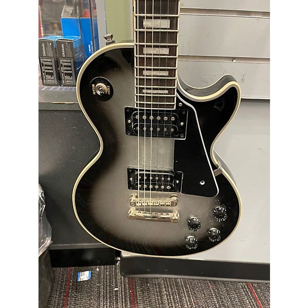 Used Epiphone Les Paul Custom Silverburst Solid Body Electric Guitar