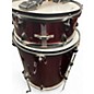 Used Groove Percussion 5 Piece Drums Flat Red Drum Kit