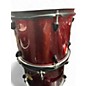 Used Groove Percussion 5 Piece Drums Flat Red Drum Kit