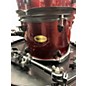 Used Groove Percussion 5 Piece Drums Flat Red Drum Kit