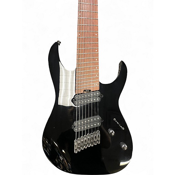 Used Ibanez RGMS8 BLACK Solid Body Electric Guitar