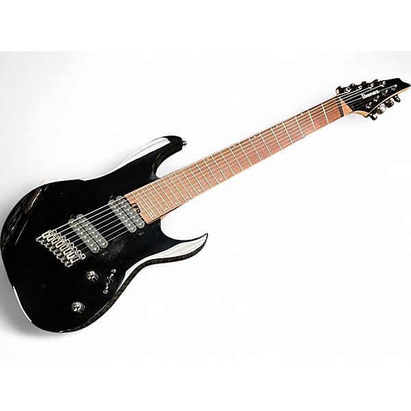 Used Ibanez RGMS8 BLACK Solid Body Electric Guitar