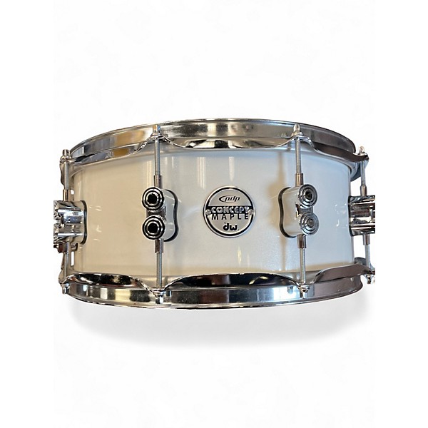 Used PDP by DW 7 Piece MAPLE CUSTOM Pearl White Drum Kit