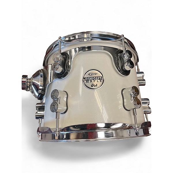 Used PDP by DW 7 Piece MAPLE CUSTOM Pearl White Drum Kit