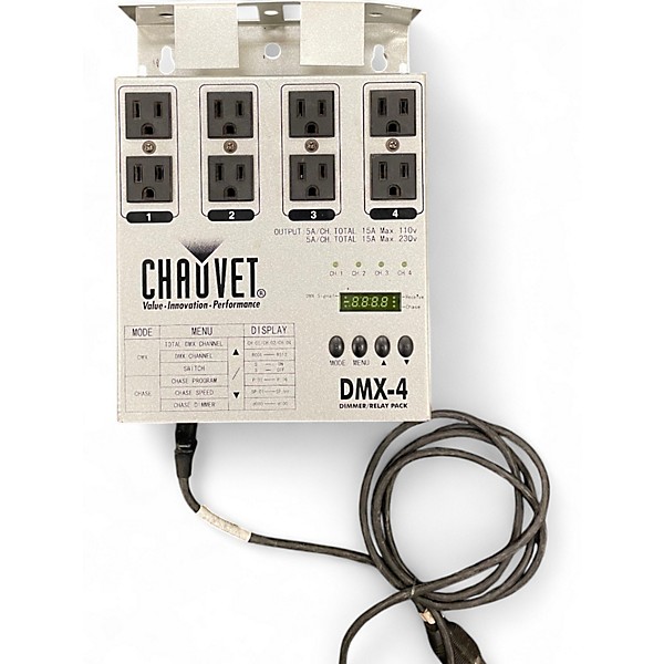 Used CHAUVET Professional DMX4 Lighting Controller