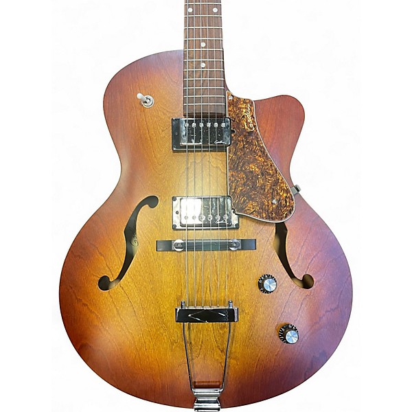 Used Godin 5th Avenue Kingpin II Cognac Burst Hollow Body Electric Guitar