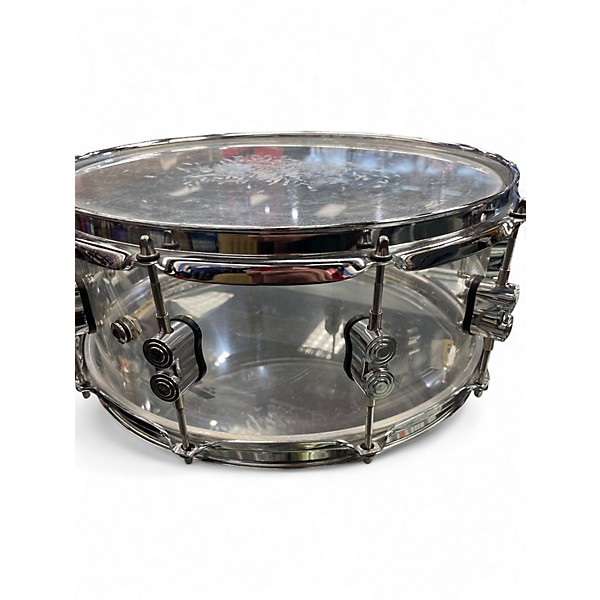 Used PDP by DW 14in CHAD SMITH 6X14 CONCERT SERIES Clear Drum