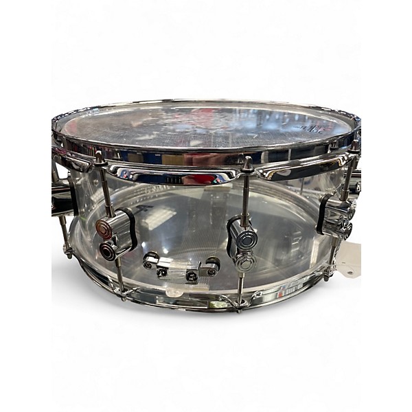 Used PDP by DW 14in CHAD SMITH 6X14 CONCERT SERIES Clear Drum